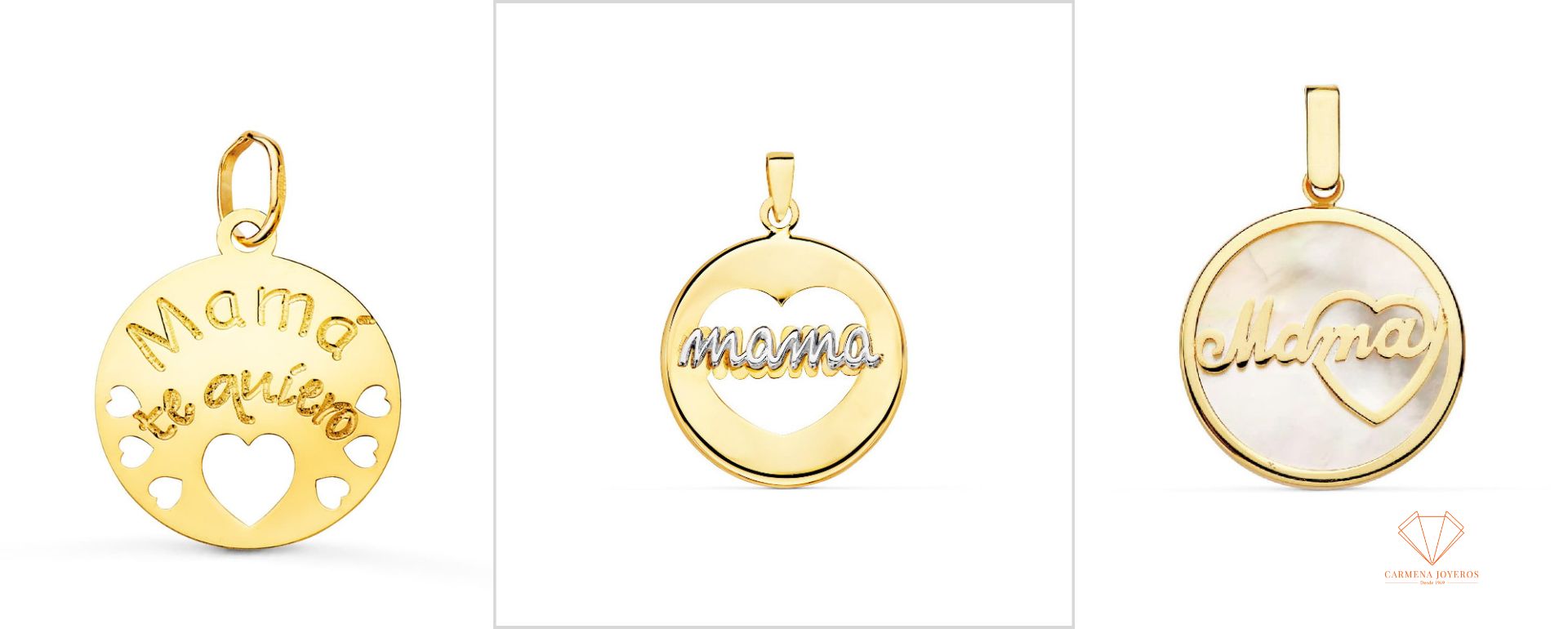 Colgantes de oro Carmena Joyeros Día de la madre